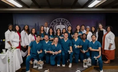 Weimar University nursing students on campus, site of the ACEN accreditation review visit.