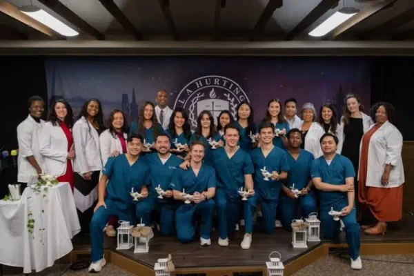Weimar University nursing students on campus, site of the ACEN accreditation review visit.